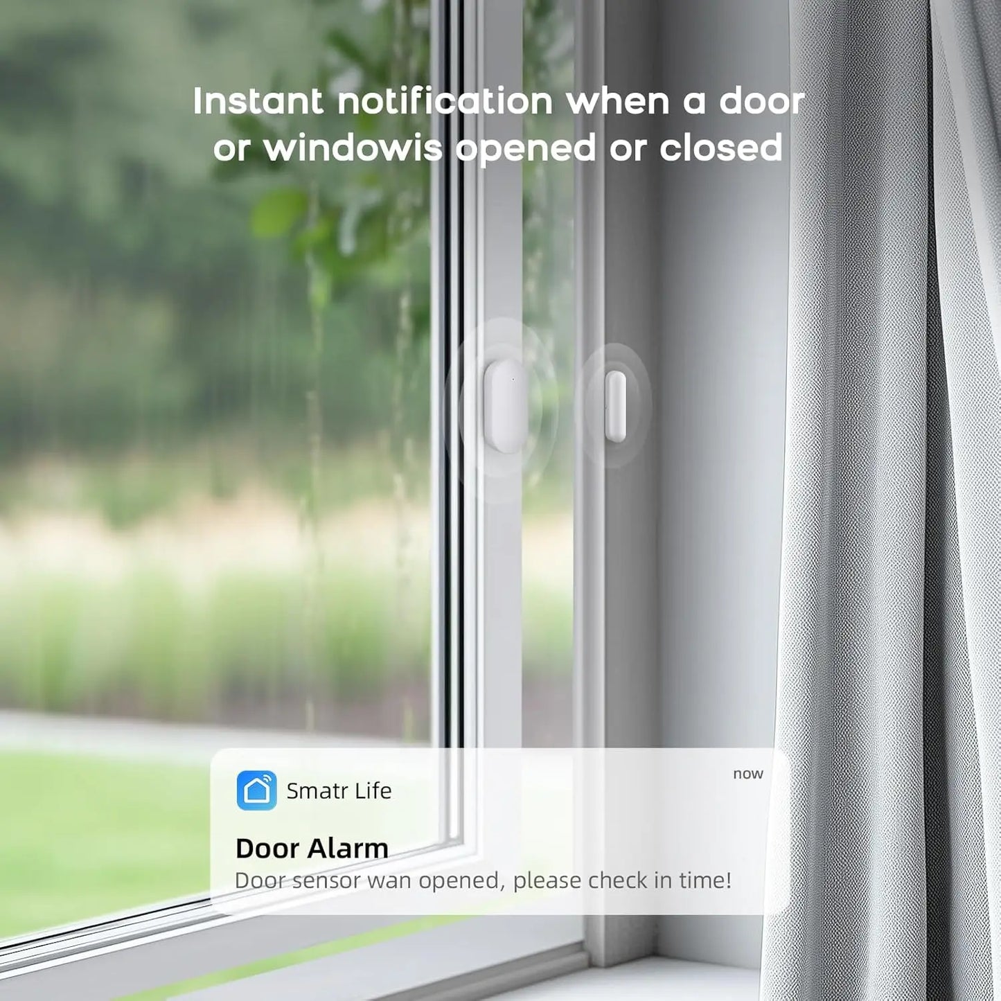 WiFi+GSM 4G DIY Home Alarm Kit with Phone App, Door/Window Sensors, Remote, Compatible Alexa & Google for House Security