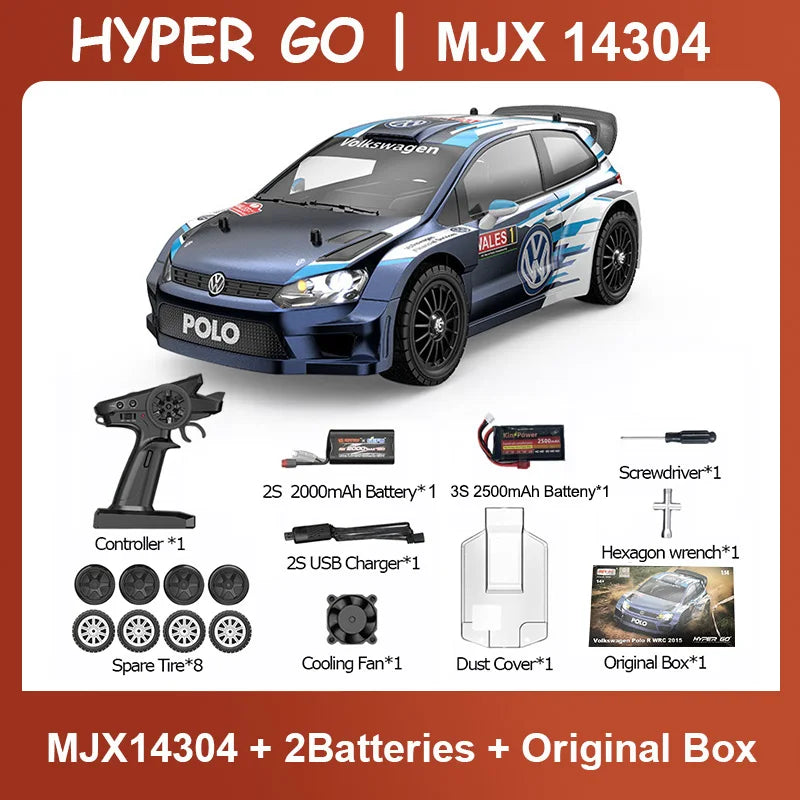 HYPER GO RC MJX 14304 14303 14302 14301 High Speed Drift Car With Gyroscope - Electric Toy for Kids Volkswagen Racing Gift