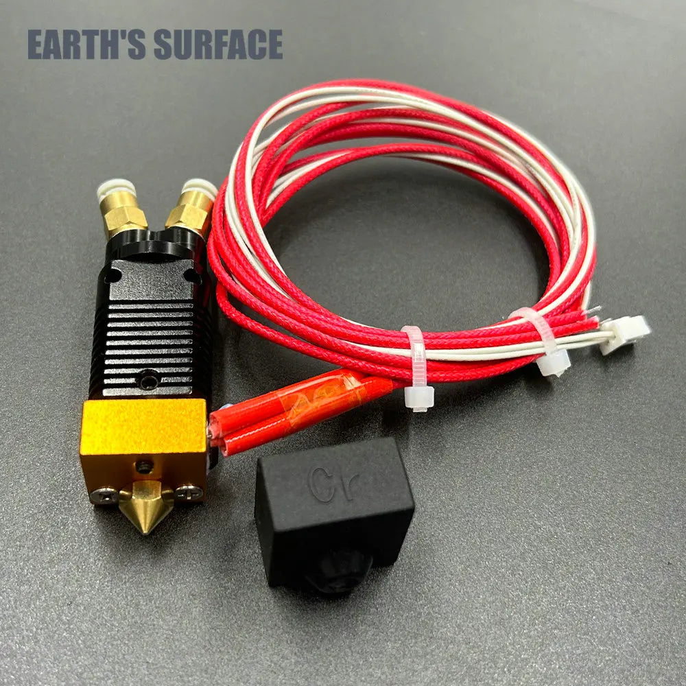 ES-3D Printer Part CR-10/Ender-3 2 in 1 Out Dual Color All Metal Hotend With Cable Print J-Head For CR-10/Ender 3 Extruder Parts