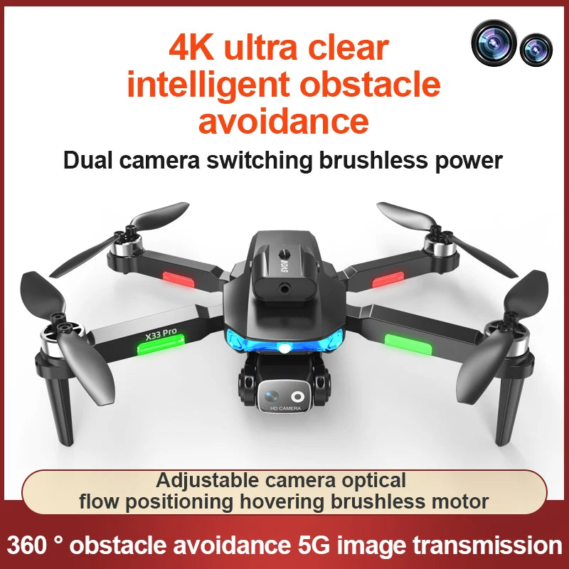 LF635 Pro RC Drone 4K HD Dual Camera Aerial photography WIFI FPV Optical Flow Obstacle Avoidance Foldable Quadcopter Model Toys