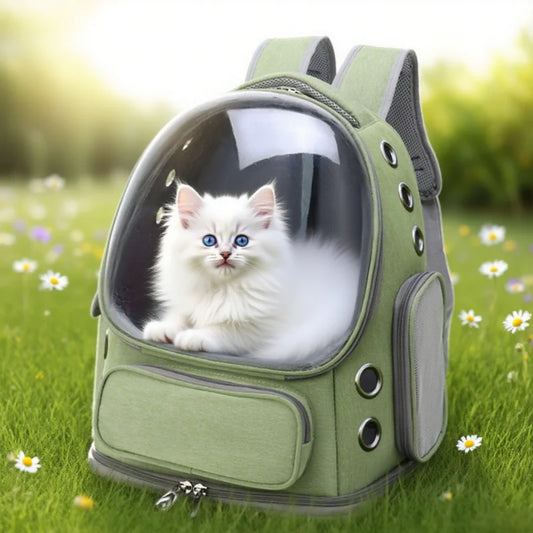 2026 New Transparent Pet Carrier Backpack Cat Accessories Outdoor Pet Shoulder bag for Cats Small Dogs Breathable Pet Supplies