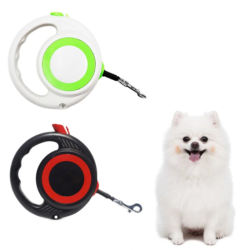 Long Strong Pet Leash For Large Dogs Durable Nylon Retractable Big One-handed Brake Pause Lock Leash for Small & Medium Size Dog