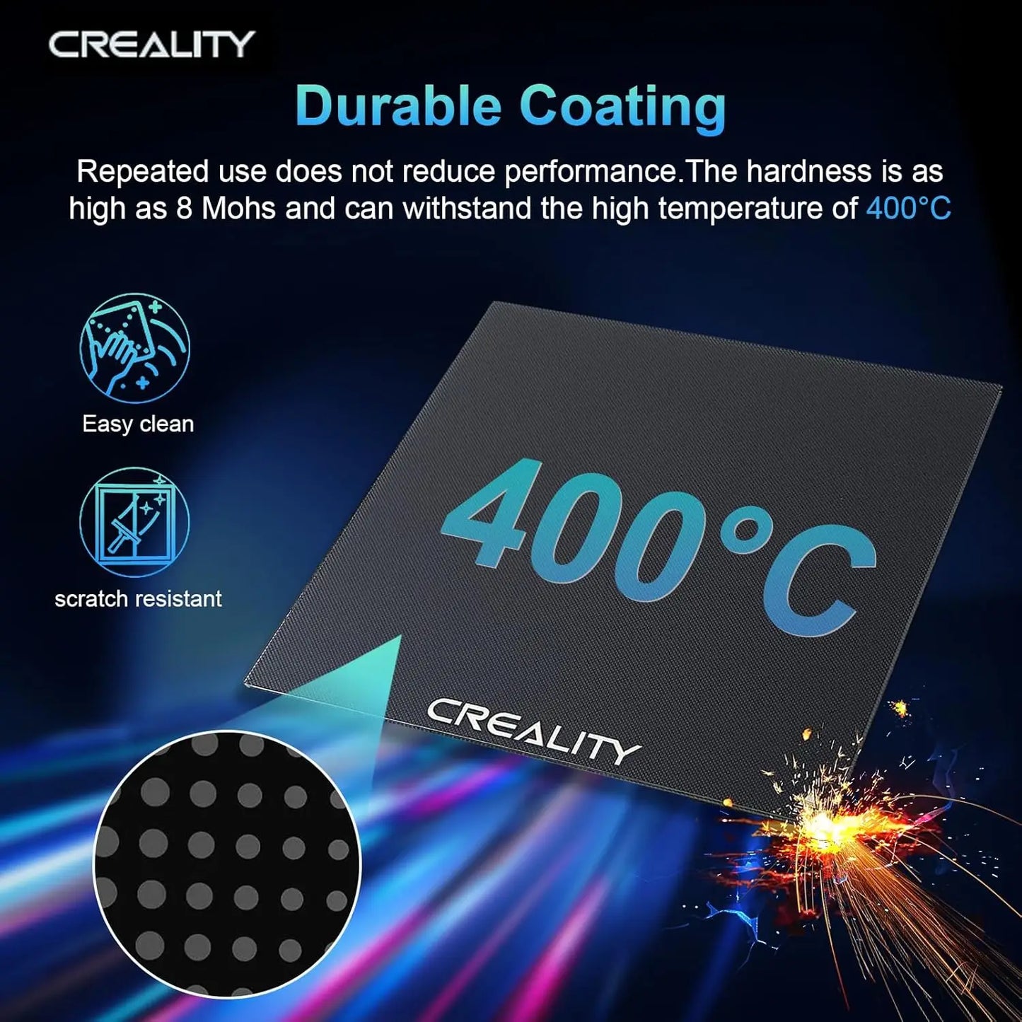 Creality Ender 3 Glass Bed Upgraded, Durable Glass Platform for 3D Printer, Tempered Glass Build Plate for Ender 3Pro/Ender 3 V2