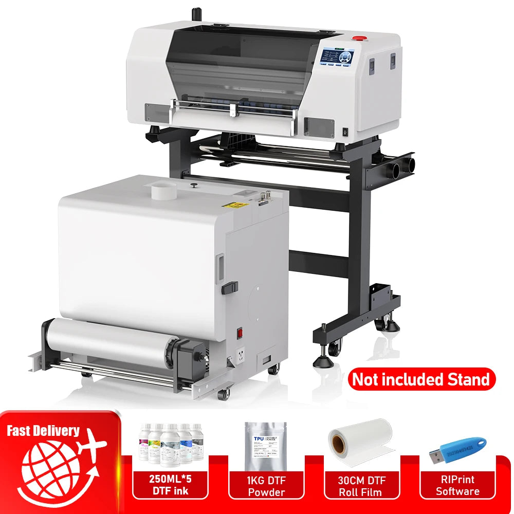 13" DTF Printer A3 Directly To Film XP600 impresora dtf A3 with DTF Powder Shaking Machine for clothes jeans A3 t shirt printing