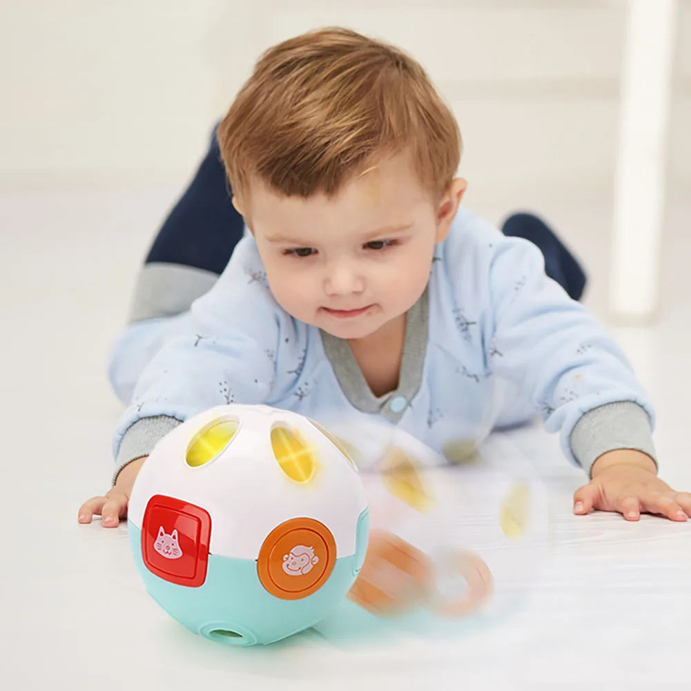 Baby Musical Crawling Learning Ball, 5in Interactive Baby Ball Toy for Toddlers, Infant Christmas Gifts for Kids Birthday Gifts