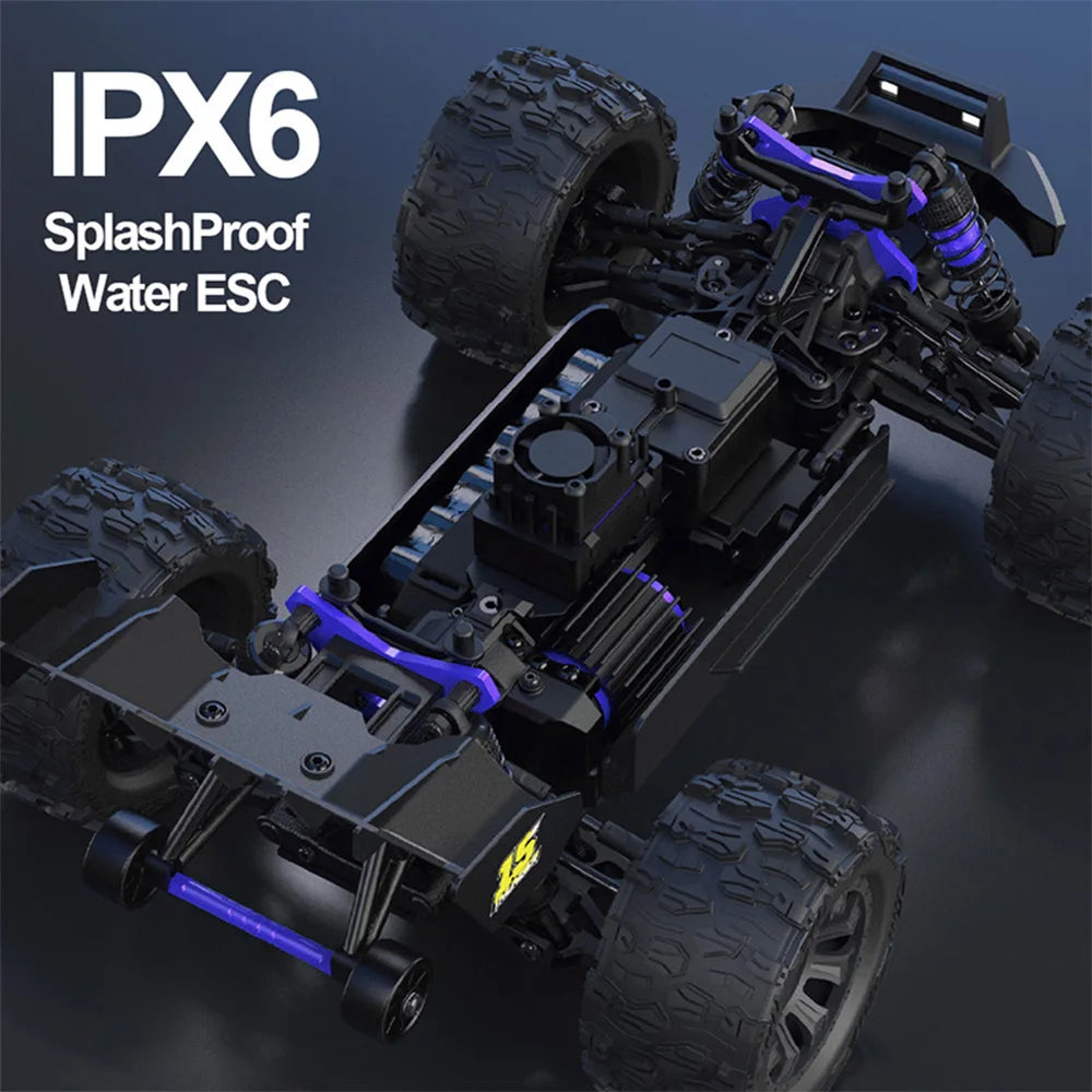 JIUSI MT14R 1/14 RC Racing Car 3S 35C 2200mAh 80km/h Brushless Motor 2.4G Remote Control 4WD   Off-road RC Trucks Toys