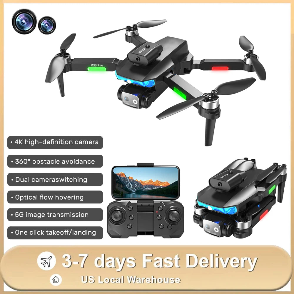 LF635 Pro RC Drone 4K HD Dual Camera Aerial photography WIFI FPV Optical Flow Obstacle Avoidance Foldable Quadcopter Model Toys