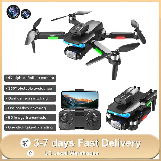 LF635 Pro RC Drone 4K HD Dual Camera Aerial photography WIFI FPV Optical Flow Obstacle Avoidance Foldable Quadcopter Model Toys