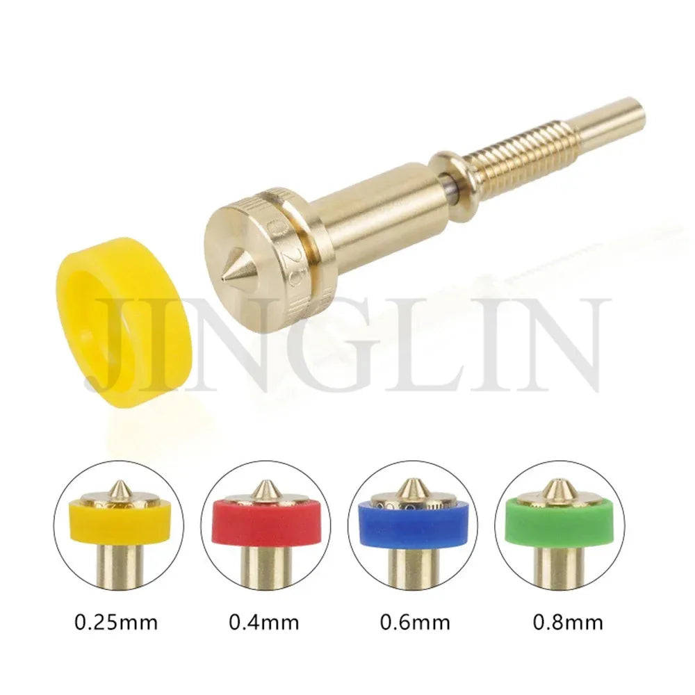 For Revo Ceramic Hotend Kit 0.4mm 0.6mm 3D Printer All-in-one Nozzles Heatbreak BrassTitanium Nozzle For E3D Revo Hotend