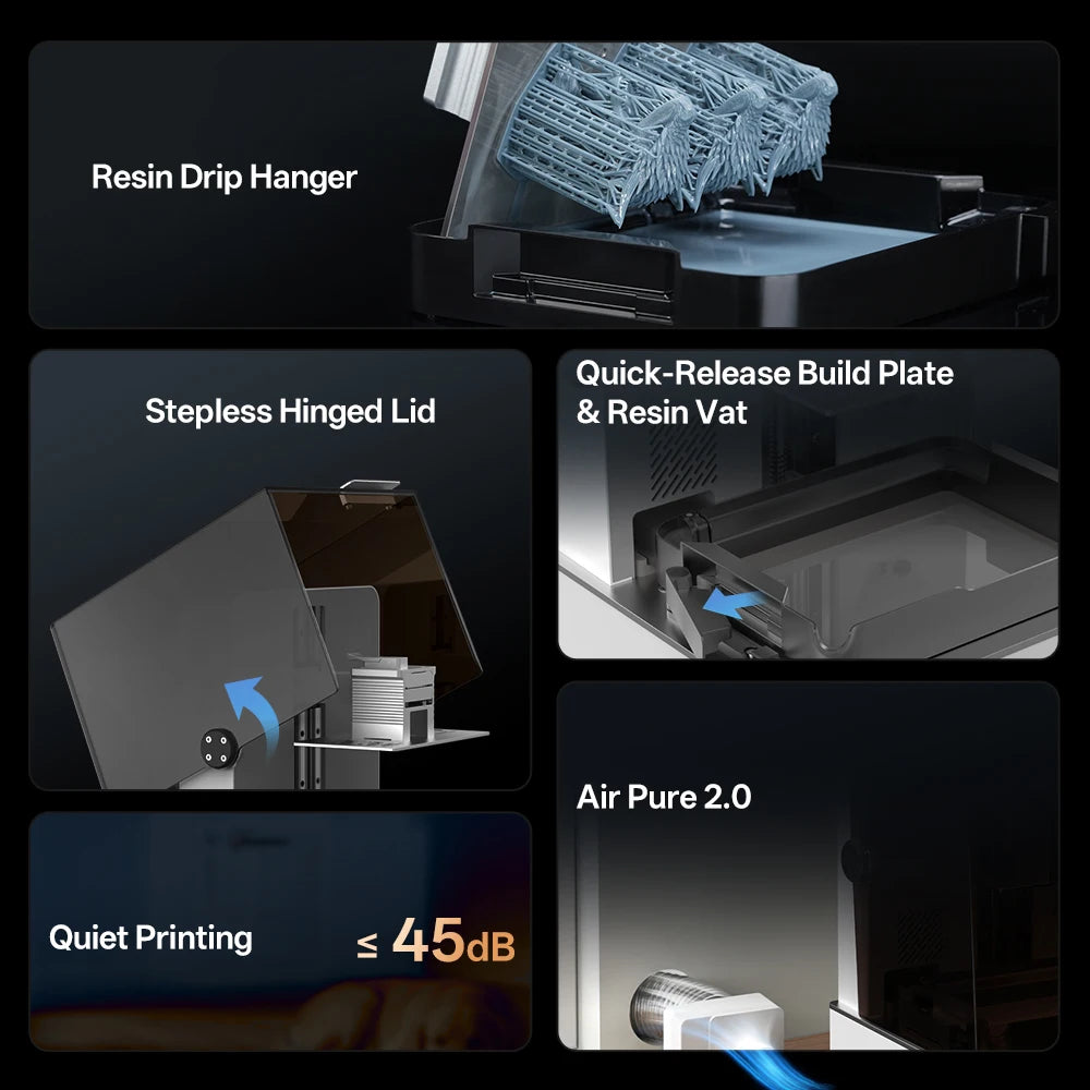ANYCUBIC Newest Photon P1 AE Version 14K SLA LCD Resin 3D Printer Precision-Fitted Ball Screw Printing Size 223*126*230mm