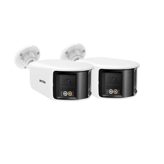 ANNKE 4K 8MP POE Surveillance Camera Dual Lens outdoor poe camera 1/2/4PCS Color Night Vision CCTV Video Security Camera For NVR
