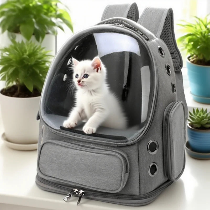 2026 New Transparent Pet Carrier Backpack Cat Accessories Outdoor Pet Shoulder bag for Cats Small Dogs Breathable Pet Supplies