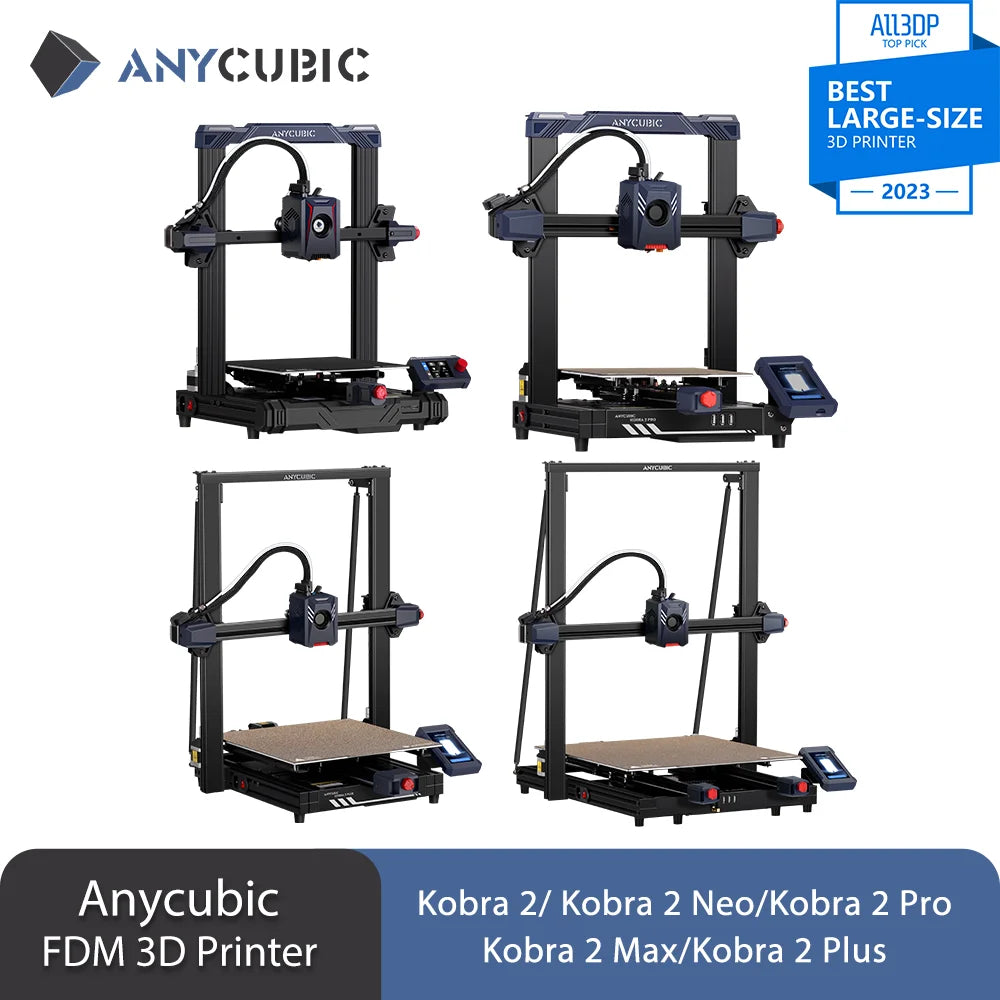 ANYCUBIC Speed FDM Series 3D Printer Kobra 2 Max 3D Printer Large Size Auto-levelling DIY FDM 3D Printers Kobra 2 Pro