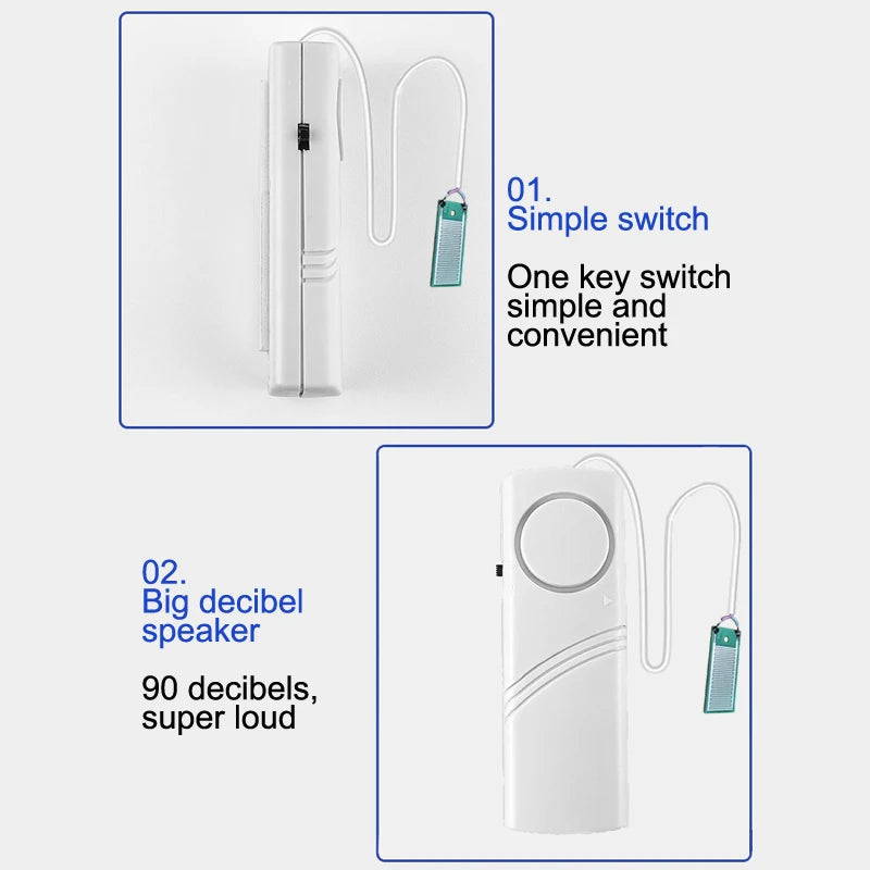 Home Water Leak Sensor Sound Alarm independent Leak Leakage Detector Water Level Flood Overflow Warning Detection Security Alarm