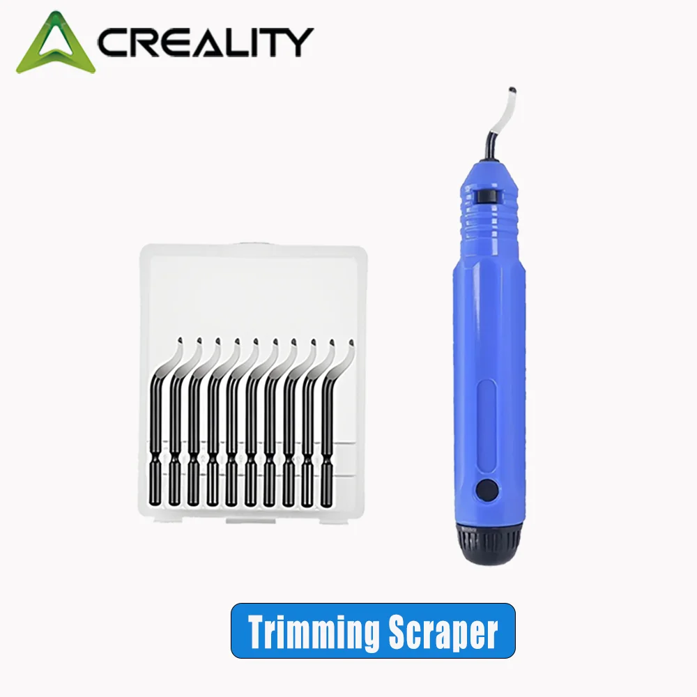 Creality 3D Printer Trimming Knife Scraper 10Pcs Deburring Blades Filament Model Pruning Tool for PLA ABS Resin
