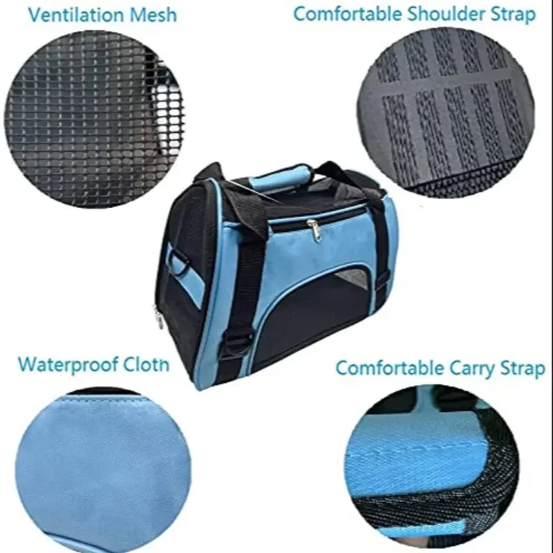 Pet cage for dogs and cats,comfortable travel carry-on backpacks,small animal travel bags