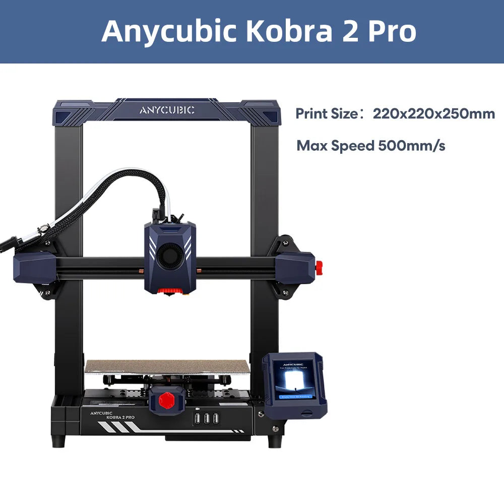 ANYCUBIC Speed FDM Series 3D Printer Kobra 2 Max 3D Printer Large Size Auto-levelling DIY FDM 3D Printers Kobra 2 Pro