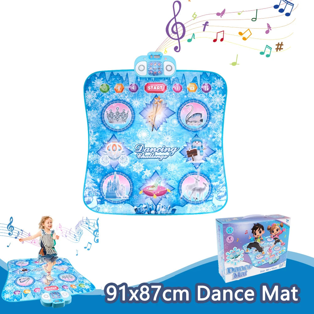 Dancing Blanket Kids Electronic Dance Mat Double Players Mode with 9 Levels Kid Floor Music Blanket Educational Toys Xmas Gifts
