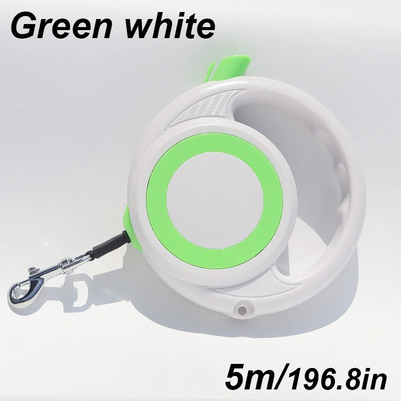 Long Strong Pet Leash For Large Dogs Durable Nylon Retractable Big One-handed Brake Pause Lock Leash for Small & Medium Size Dog