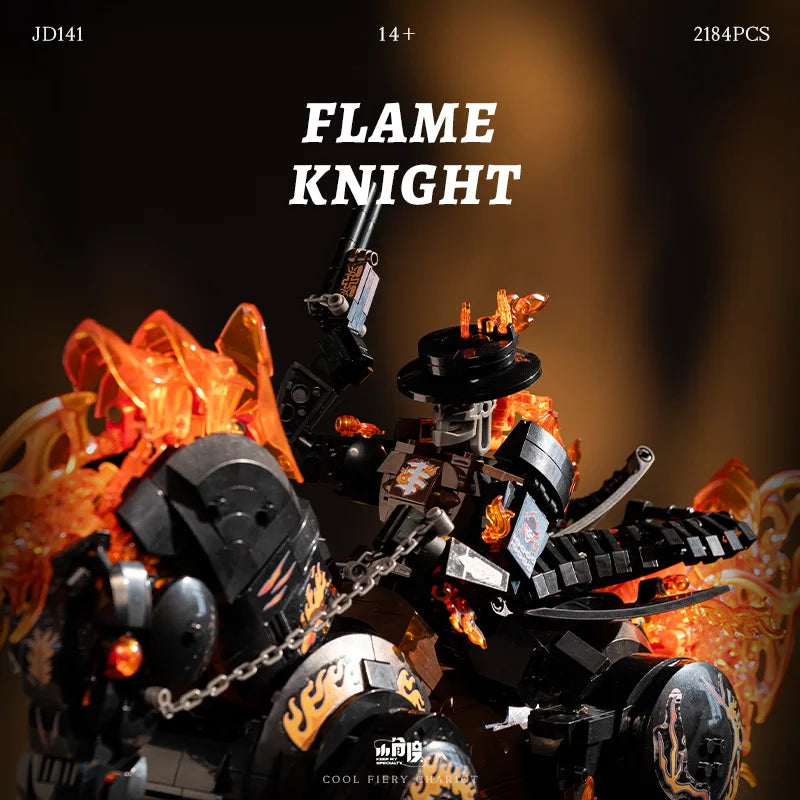 Creativity Ghost Rider Building Blocks Mech Warhorse Action Figure Model Bricks Assembly DIY Toys for Children Birthday Gift Set