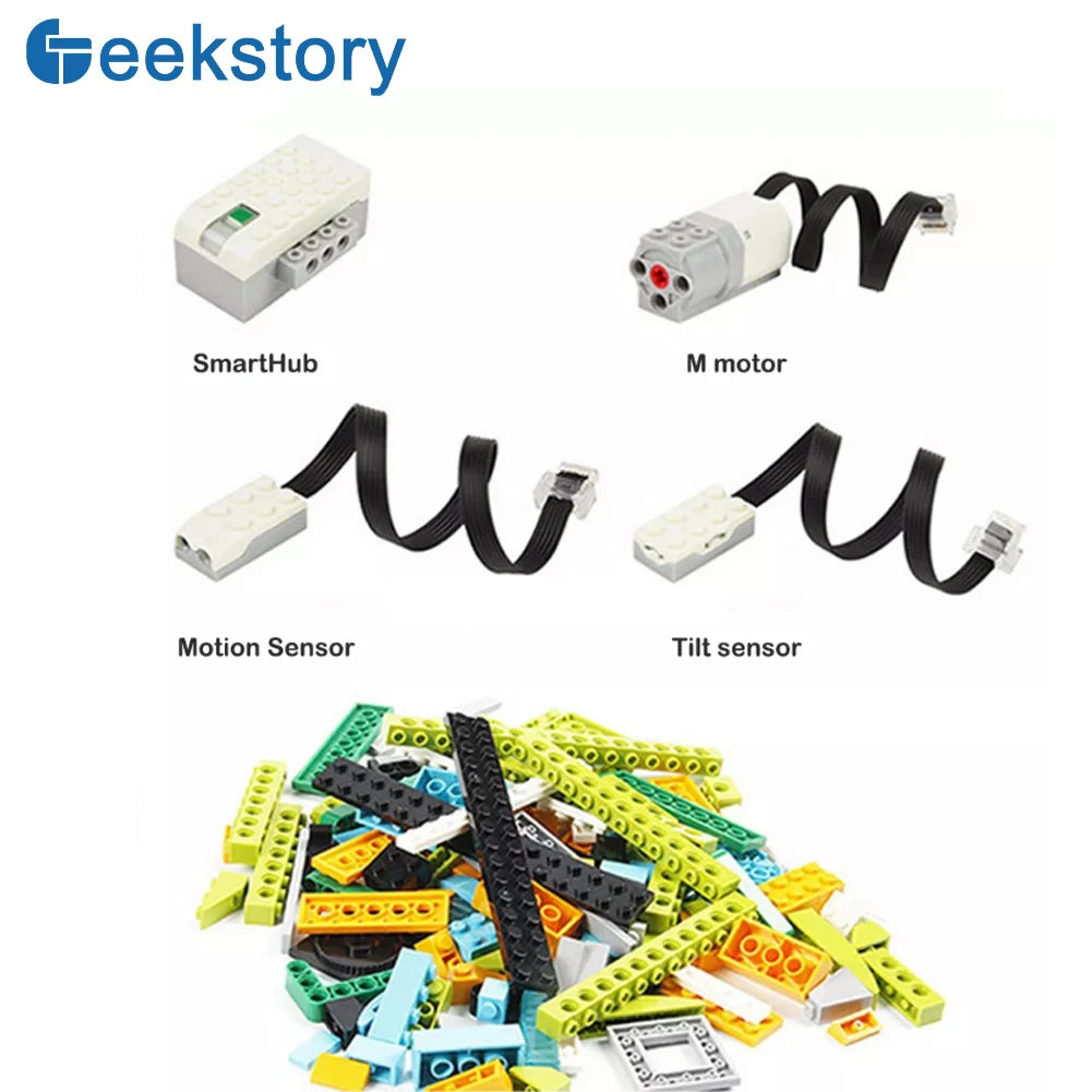 WeDo 2.0 Core Set DIY Robot Building Blocks Set STEAM Educational Programming Toys for Kids without Storage Box
