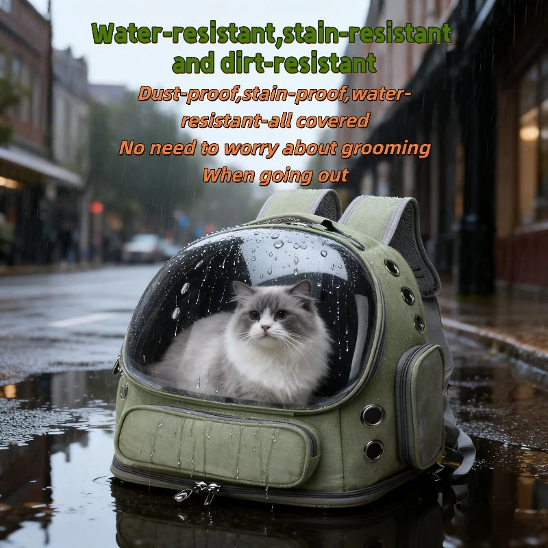 2026 New Transparent Pet Carrier Backpack Cat Accessories Outdoor Pet Shoulder bag for Cats Small Dogs Breathable Pet Supplies