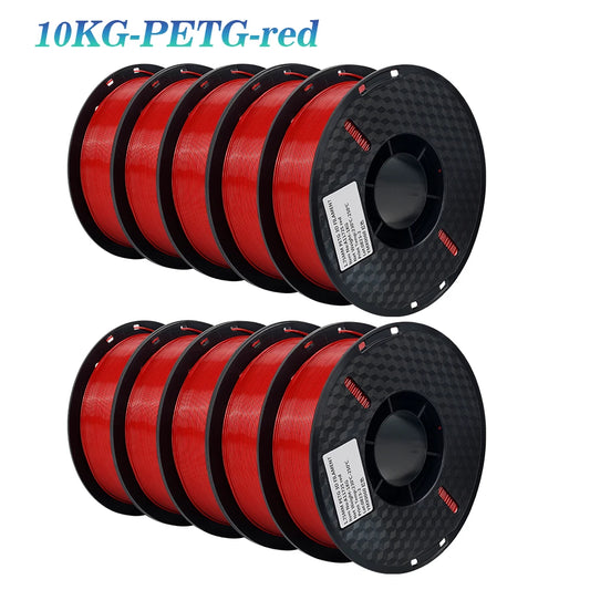 10KG PLA Filament PETG 3d Filament 1.75mm For 3D Printer Filament 10rolls/set Mixed colors and materials FDM Printing Fast Ship