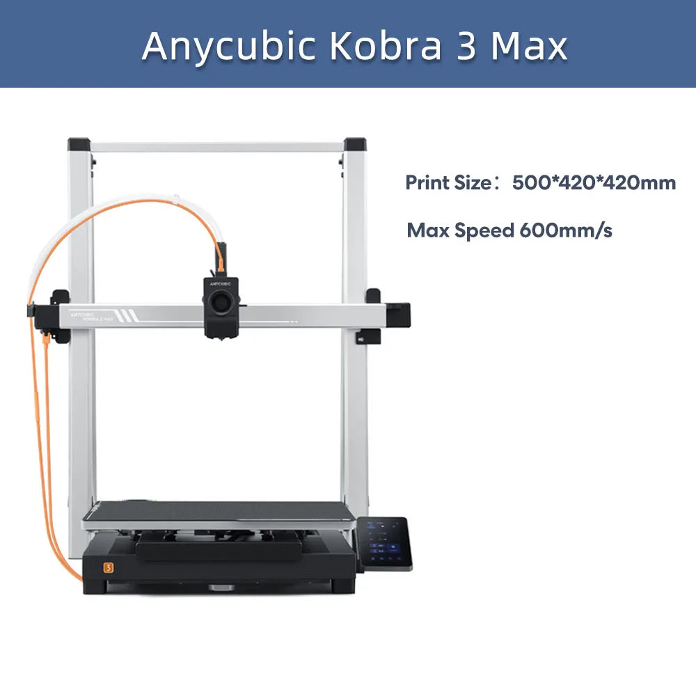ANYCUBIC Speed FDM Series 3D Printer Kobra 2 Max 3D Printer Large Size Auto-levelling DIY FDM 3D Printers Kobra 2 Pro
