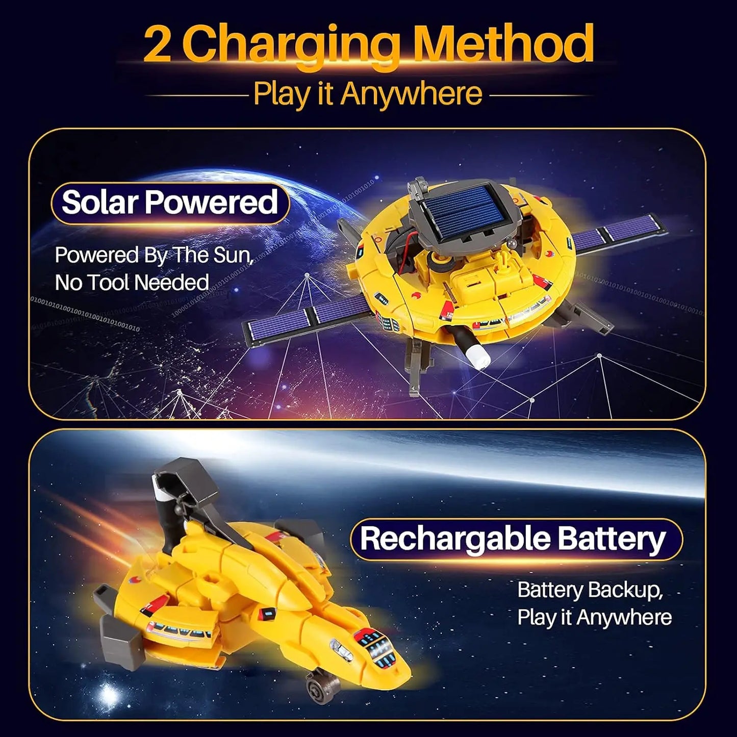 STEM Solar Robot Building Kit for Kids Ages 8-14, 120Pcs Science Experiments Educational Toys Gift