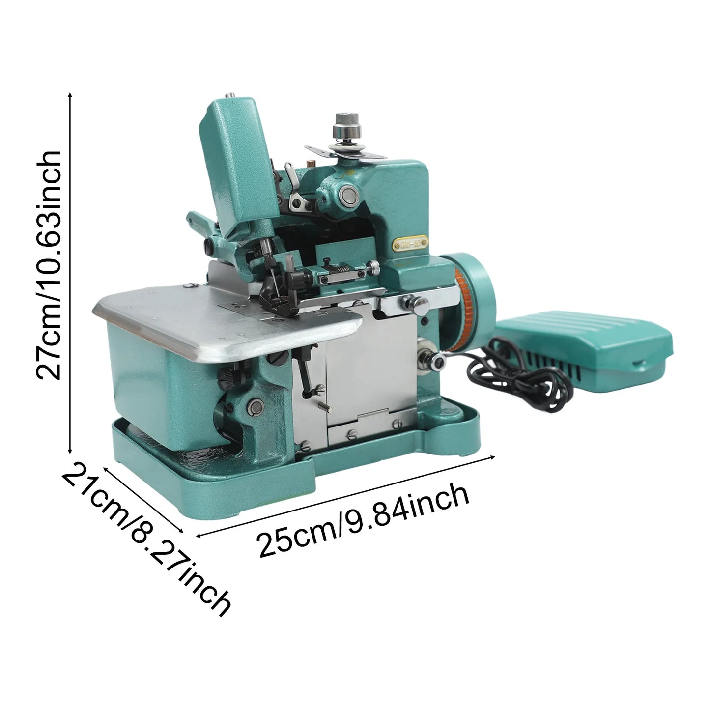 150W 110V Overlock Machine, Overedging Sewing Machine for Overlocking on Fabrics Such As Cotton, Wool, Synthetic Fibers