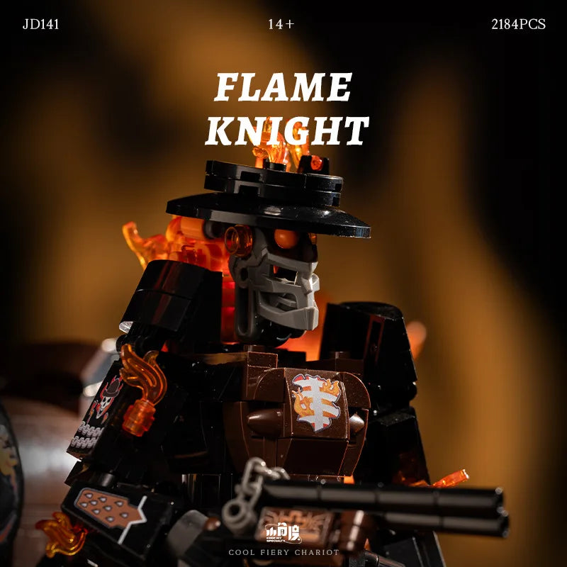 Creativity Ghost Rider Building Blocks Mech Warhorse Action Figure Model Bricks Assembly DIY Toys for Children Birthday Gift Set