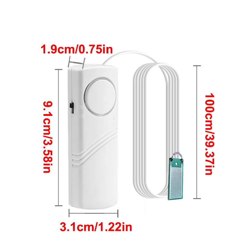 Home Water Leak Sensor Sound Alarm independent Leak Leakage Detector Water Level Flood Overflow Warning Detection Security Alarm