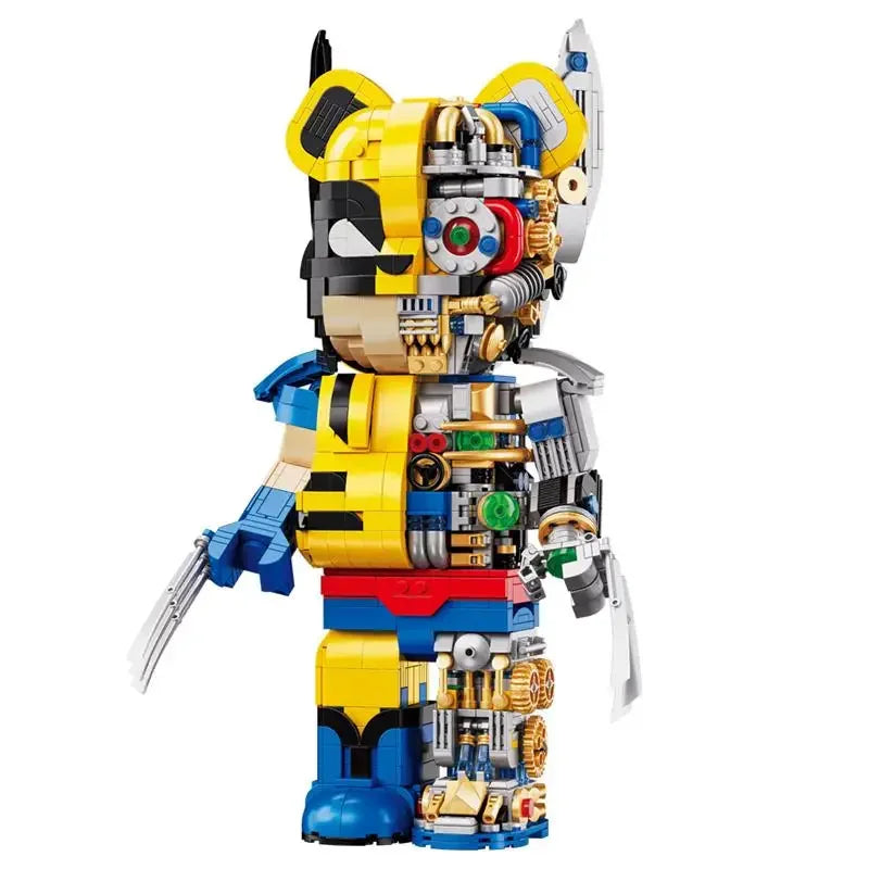 Creative Mechanical Bear Robot Building Blocks Movie Action Figures Model Bricks Desktop Decoration Toys Gift Collection Decor