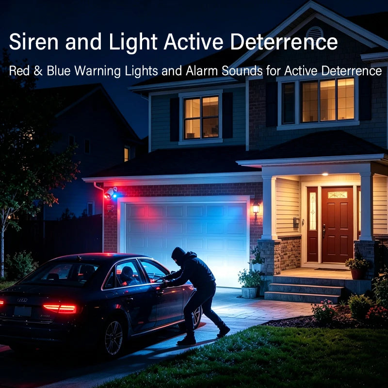 Dahua Original PDW3849-A180-AS-PV 8MP 180° IP Camera Red & Blue Warning Lights Alarm Sounds Two-way Audio EPTZ Smart Dual Light