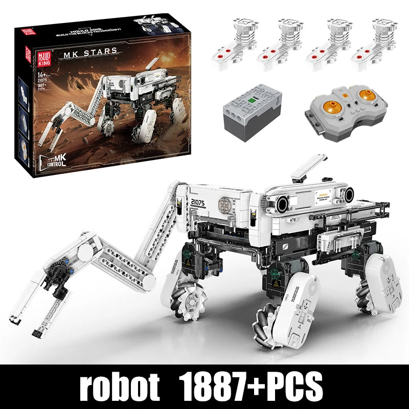 Mould King 21075 Technical Robot Toys The Remote Control All-terrain Transport Mechanical Dog Building Block Kids Christmas Gift