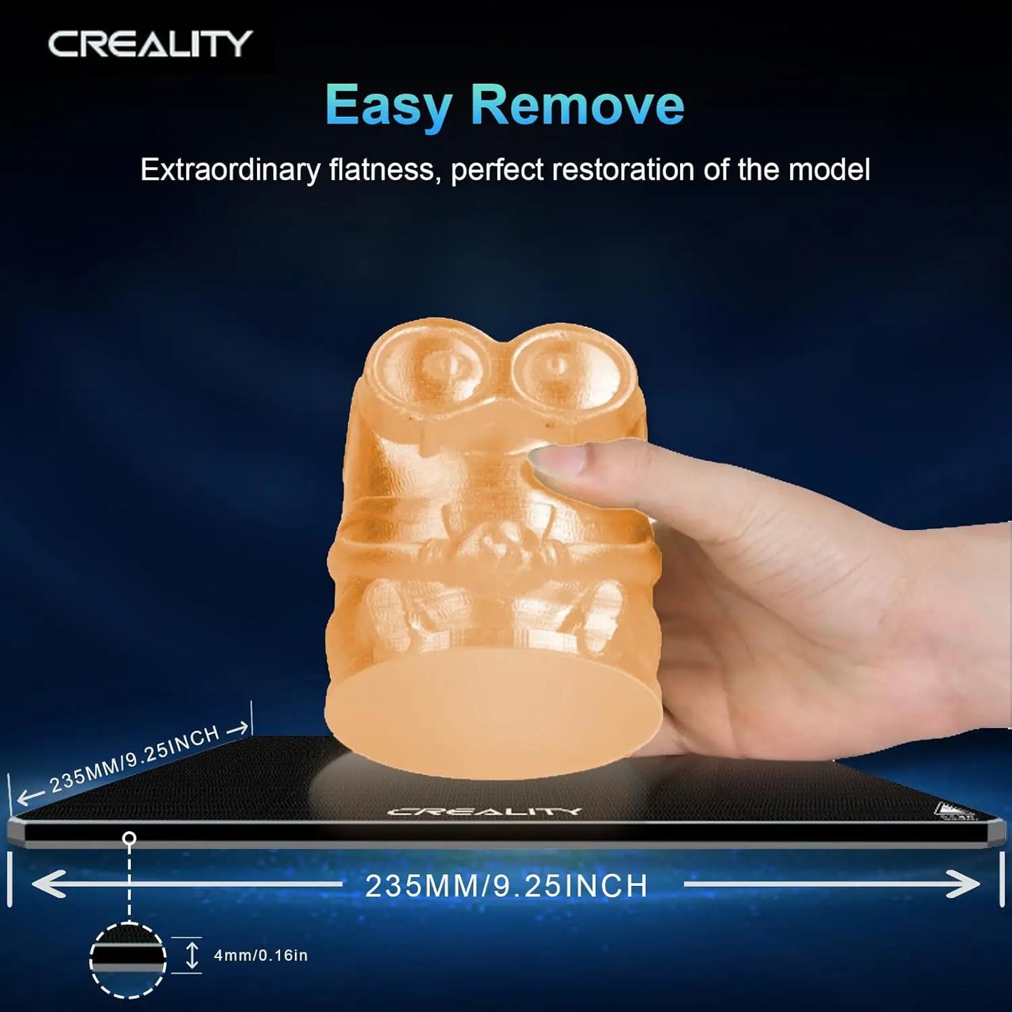 Creality Ender 3 Glass Bed Upgraded, Durable Glass Platform for 3D Printer, Tempered Glass Build Plate for Ender 3Pro/Ender 3 V2