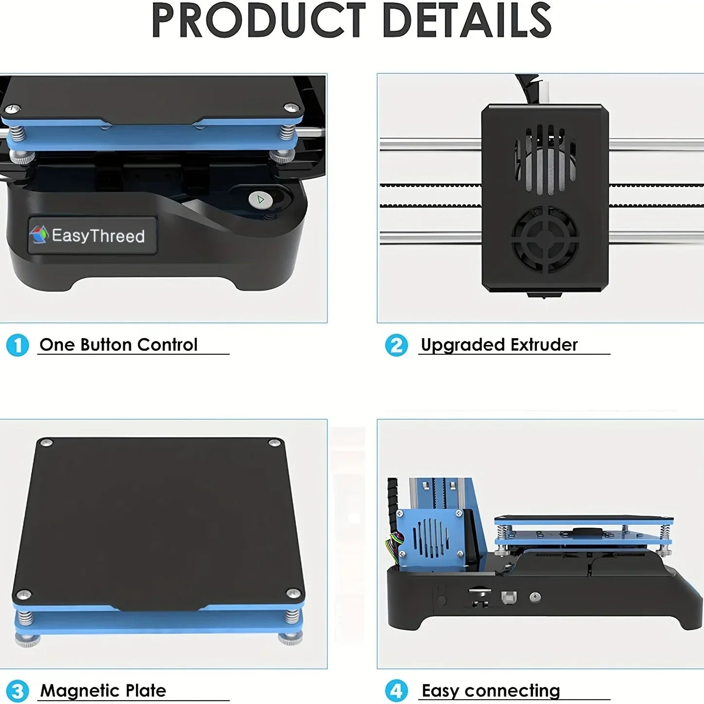 Mini 3D Printer Kit DIY Machine FDM Inprimante 3d for Kids Gift Toys Models Designers