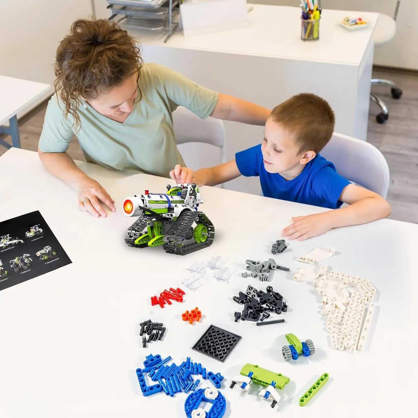 Robot Building Kit Toys for Kids Ages 8-12, New 5 In1 STEM Toys Robotics Set for Boys Girls,337 Pcs Blocks App & Remote Control