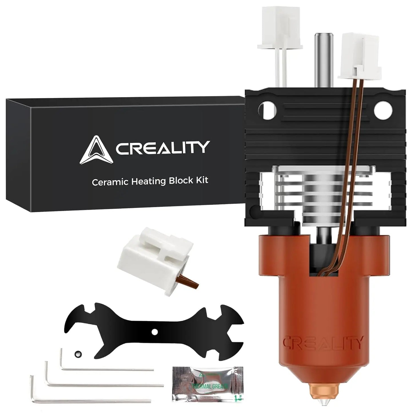 Creality 2025 K1 SE/K1C/K1/K1 Max Hotend Upgrade Ceramic Heating Block Kit Terminal with Buckle 600mm/s High-Speed