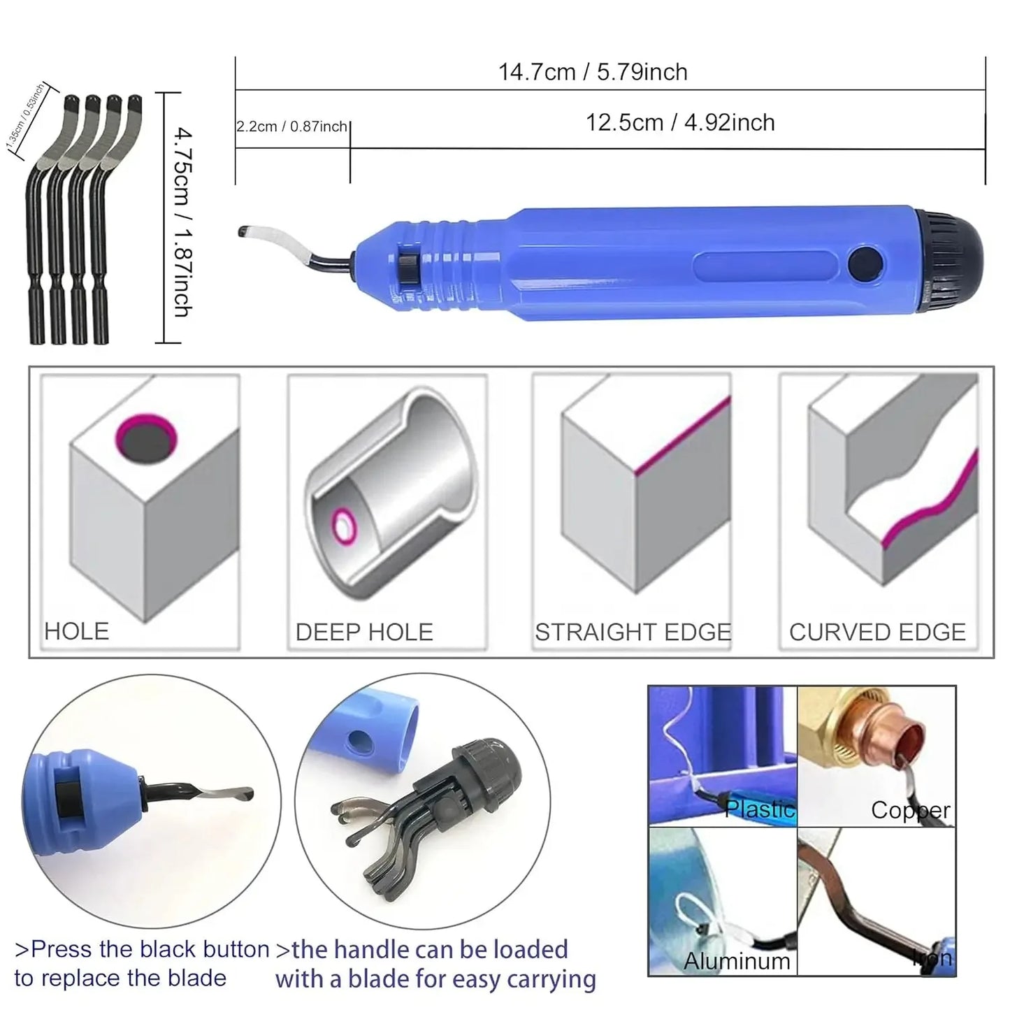Creality 3D Printer Trimming Knife Scraper 10Pcs Deburring Blades Filament Model Pruning Tool for PLA ABS Resin